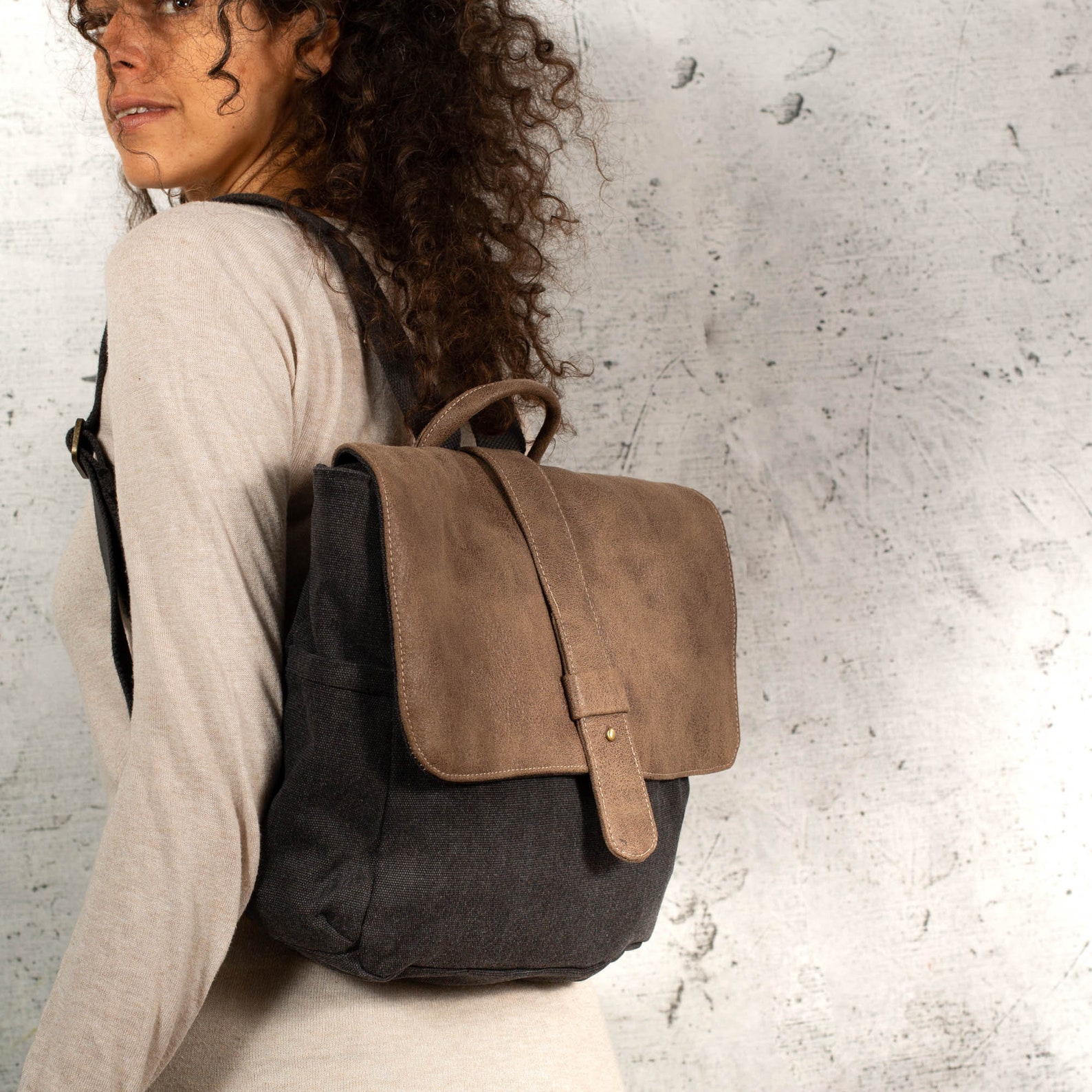 Vegan Laptop Bag Vegan Backpack Etsy