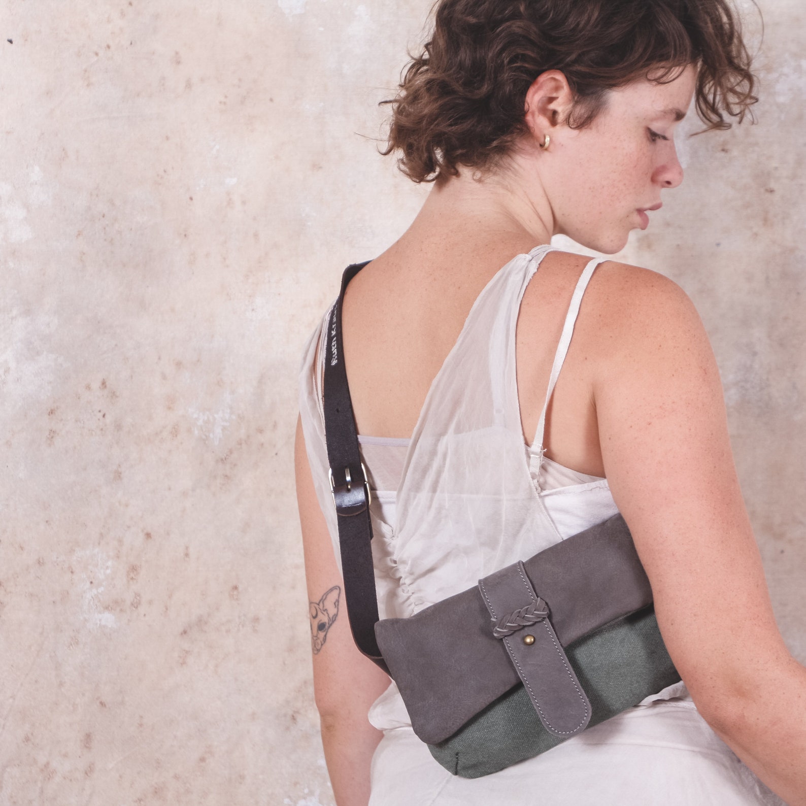 Cross Body Fanny Pack Leather and Canvas Hip Bag Bum Bag Etsy Canada