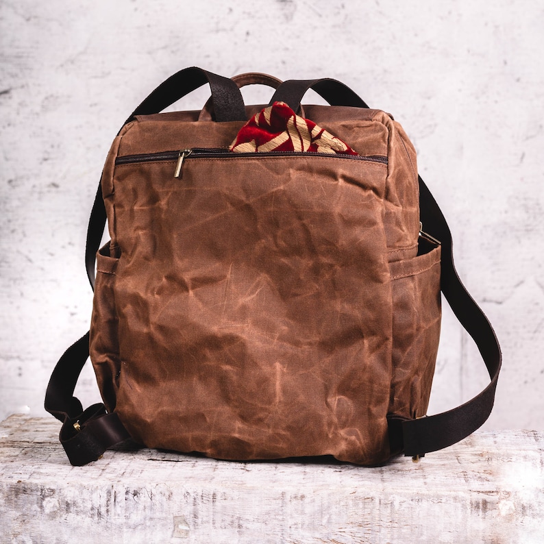 SLR Camera & Laptop Bag Brown Leather Backpack insert Etsy