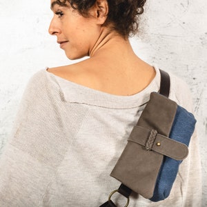 BLUE Sling Bag,Woman Fanny Pack