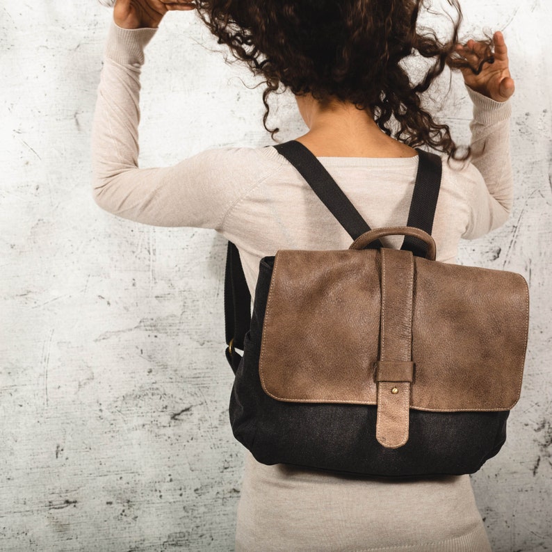 Vegan Laptop Bag Vegan Backpack Etsy