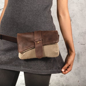 Leather Fanny Pack Hip Bag Women