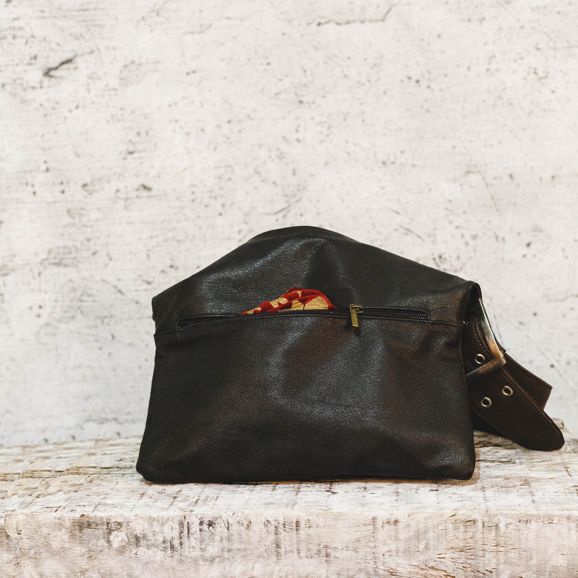 Fanny Pack - Nappa Leather - White Crane