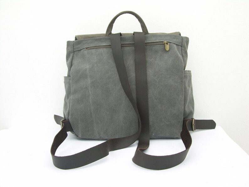 Leather Laptop Backpack Women's Laptop Bag Minimalist Etsy