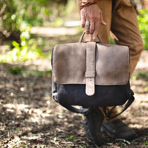 Vegan Leather Laptop Backpack
