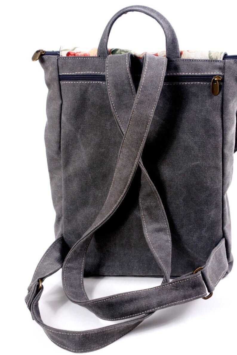 vegan canvas backpack