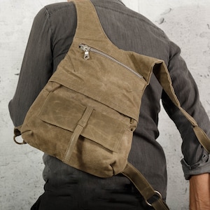 Sac à dos végétalien, sac à dos en cire