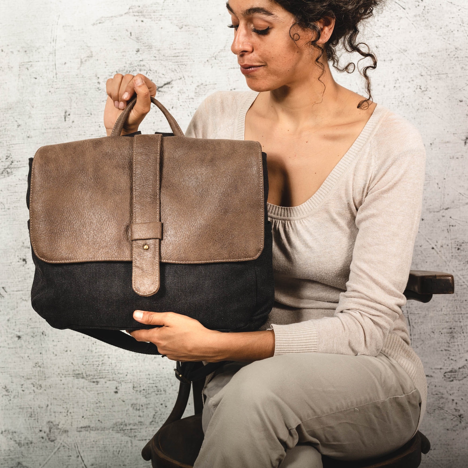 Vegan Laptop Bag Vegan Backpack Etsy