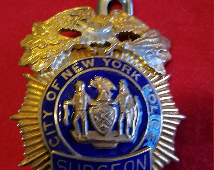 Vintage Obsolete NYPD SURGEON BADGE - Etsy