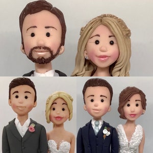 Personalised Wedding Cake Topper, custom wedding cake topper, bride and groom wedding cake topper. image 6