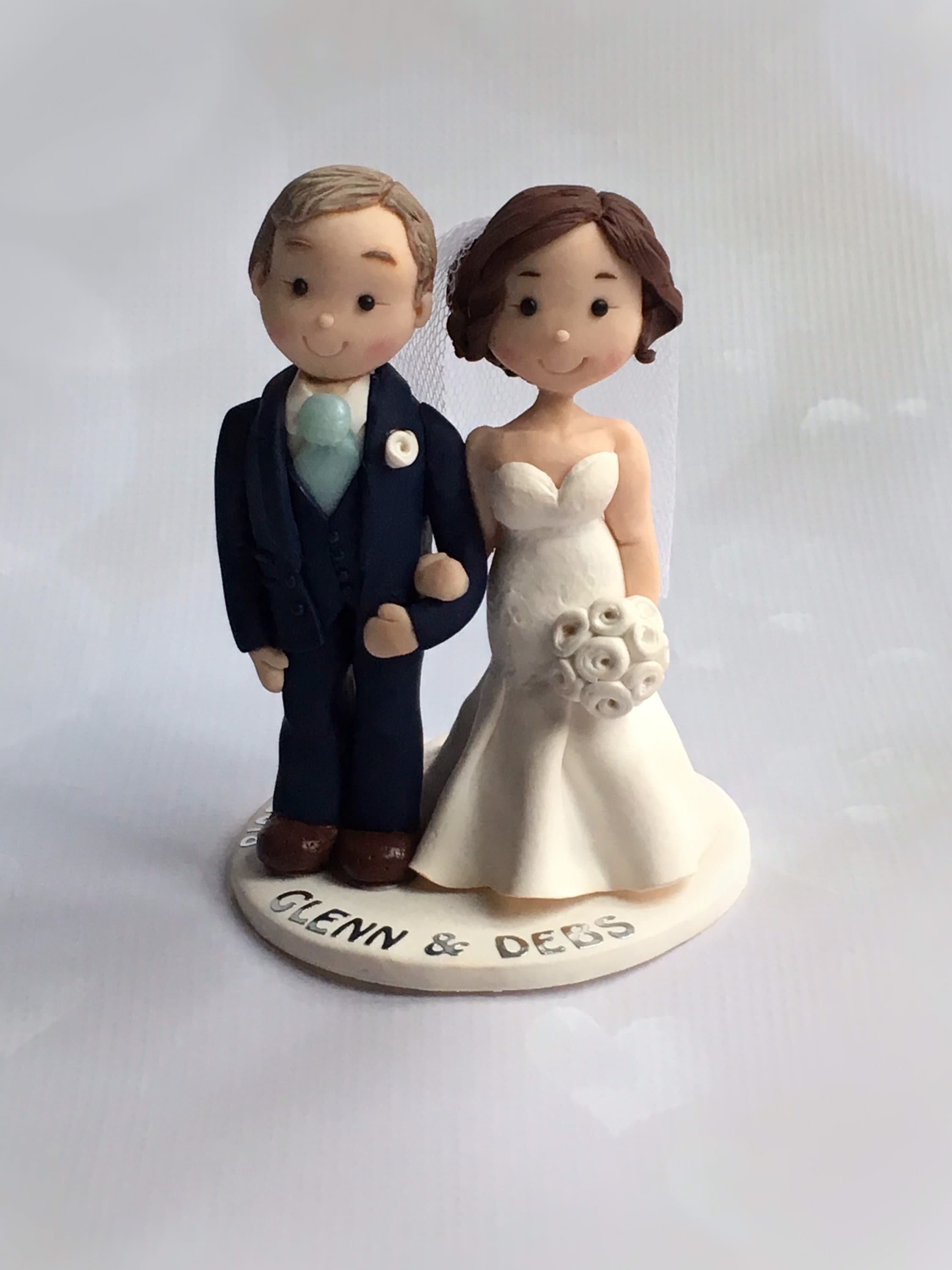 Personalised Wedding Cake Topper custom wedding cake topper bride and groom wedding cake topper