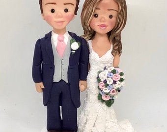 Deposit Payment  - Personalised Wedding Cake Topper, custom wedding cake topper, bride and groom wedding cake topper.