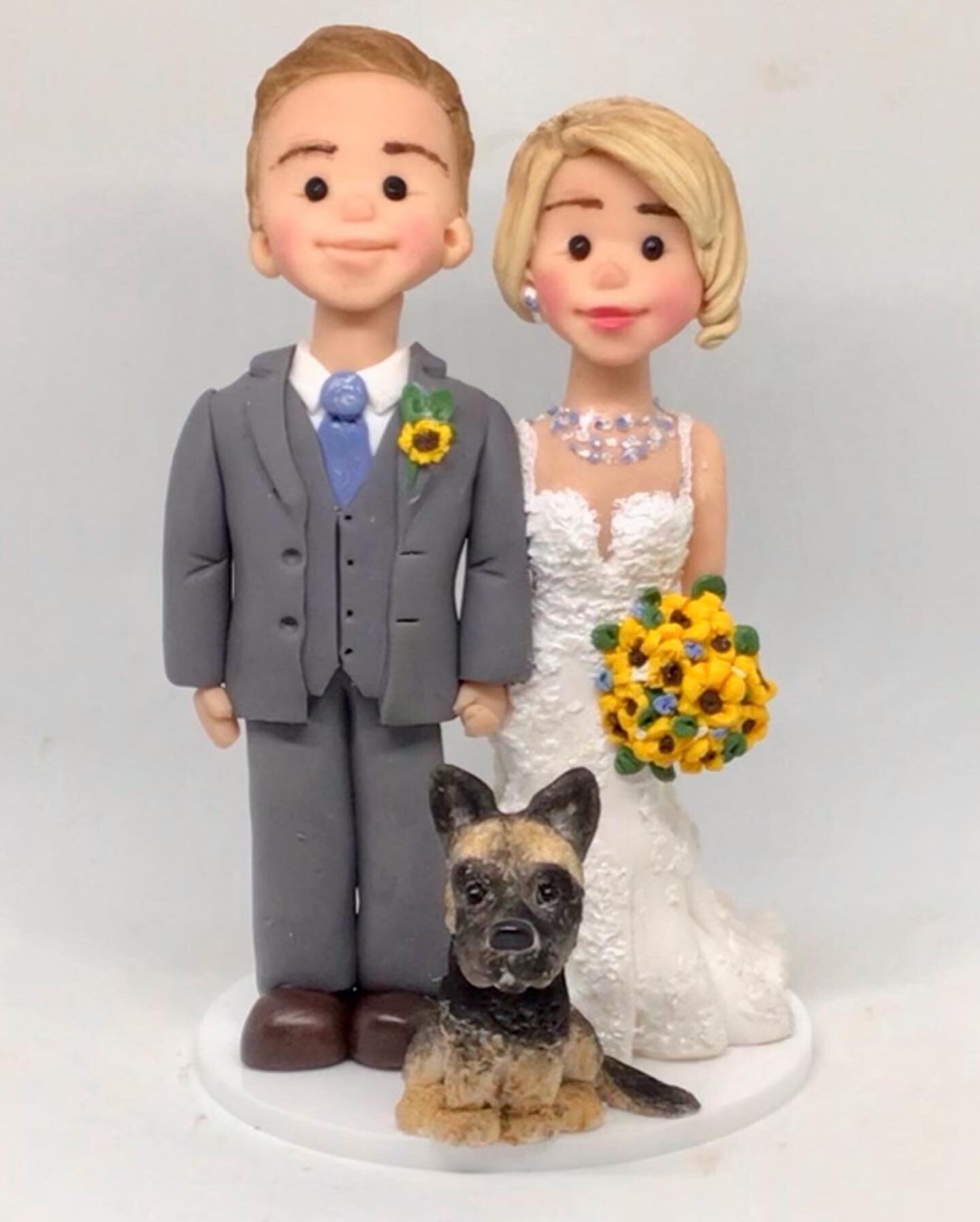 Bride and Groom Wedding Cake Toppers, Personalised and Custom Wedding ...