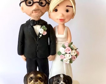 Personalised Wedding Cake Topper, custom wedding cake topper, bride and groom wedding cake topper.