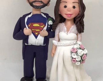 Personalised Wedding Cake Topper, custom wedding cake topper, bride and groom wedding cake topper - deposit payment.