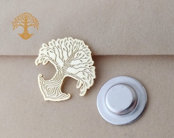 Magnetic Logo Lapel Pin, Custom Business Logo Badge, Company Artwork Brooch, Custom Sign Collar Pin, Corporate Gifts With Logo