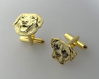 Custom Pet Portrait Cufflinks, Personalized Dog Cat Cufflinks from Photo, Custom Pet Memorial Cufflinks, Unique Pet Portrait Memorial Gift