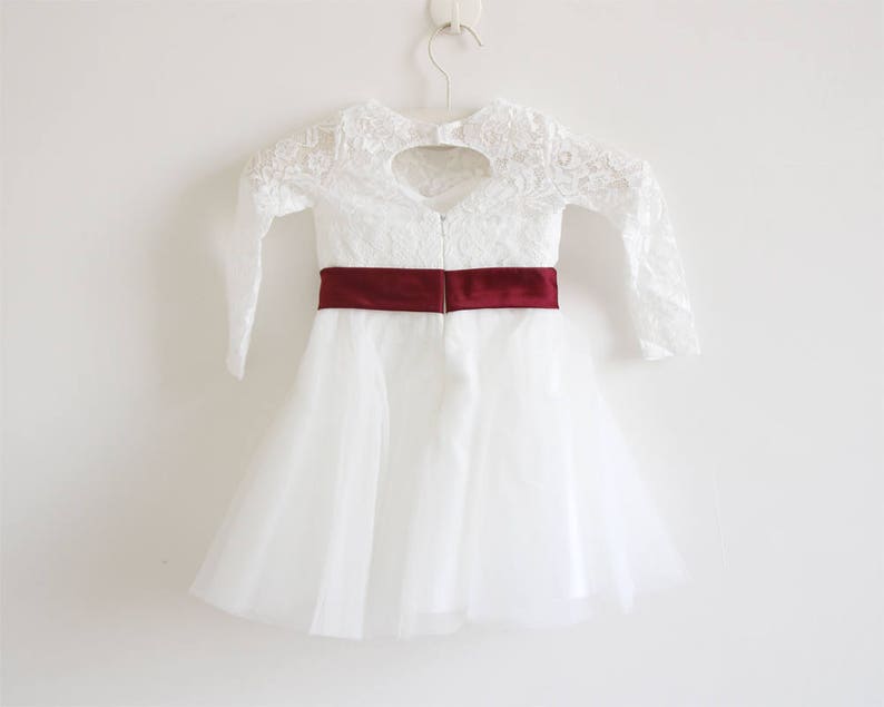 Light Ivory Flower Girl Dress Long Sleeve Flower Girl Dress Etsy