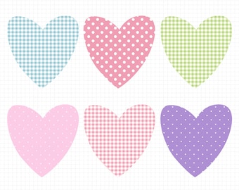 Love Hearts Clipart - Instant Digital Download