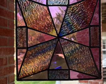 Stained Glass Subdued Colorful Panel