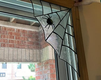 Spider Webs in Stained Glass