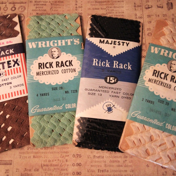 Vintage Rick Rack Lot - 19 Yds of Vintage Trim
