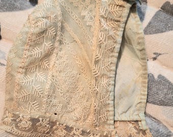 Antique Lace Baby Bonnet - Sweet Infant Lace Cap