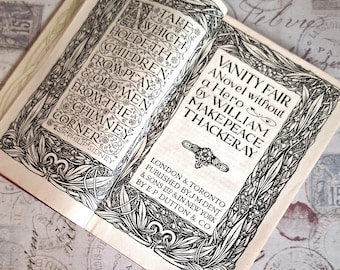 Antique Book - Vanity Fair by Wm Makepeace Thackeray