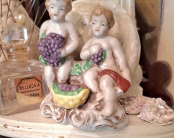 Occupied Japan Figurine - Children with Grapes, 1940s