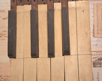 Edwardian Piano Keys - 1900s Art Project Supply