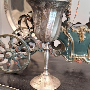 Vintage Goblet Trophy - 1987 Silverplated Goblet Award