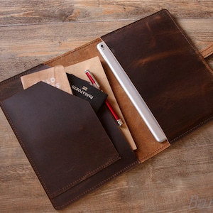 Personalizowane skórzane portfolio damskie, organizer podróżny Padfolio męskie, etui na długopisy, etui na planer, teczka na notatnik Folio