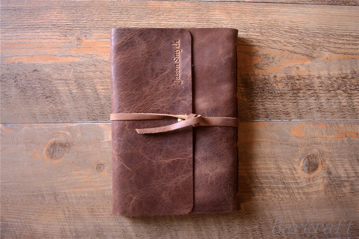 Personalized Leather Photo Album With Sleeves /for 550-880 4x6