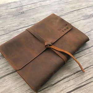 Diario in pelle, taccuino da disegno in pelle personalizzato di grandi dimensioni, copertina per diario rilegata in carta a righe B5 per uomo, regalo da viaggio