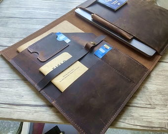 Leather Microsoft Surface Portfolio: Book, Go, Pro, Laptop Case