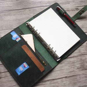 Benutzerdefinierte Leder Journal nachfüllbar personalisierte A5 Leder Skizzenbuch, Ordner groß leer Papier gebunden Journal Cover für Männer, Reisegeschenk