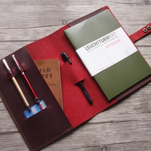 Leder Journal Cover nachfüllbar personalisierte A5 Leder Skizzenbuch, Ordner groß leer Papier gebunden Journal Cover für Männer, Reisegeschenk