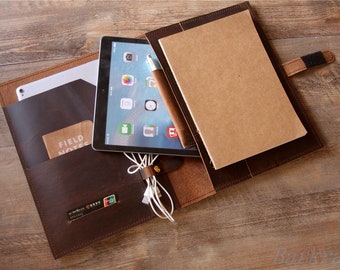 iPad Pro 11 Case Personalized Leather iPad Air Sleeve iPad Mini Cover Portfolio Pencil Holder Tablet Cover 12.9, 10.5, 9.7, iPad 5 6 7 8