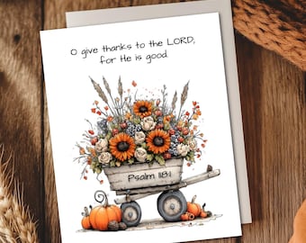 Thanksgiving notecards - Christian Autumn cards, set of 10