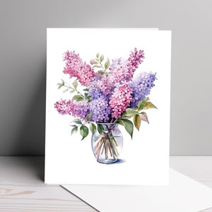 Flower note card set, floral note cards, blank note cards, flower card set, flower stationery, botanical, watercolor flower card, FREE SHIP