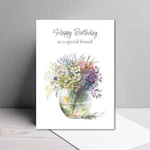 Christian Happy Birthday Card: 5x7 Folded Greeting Card