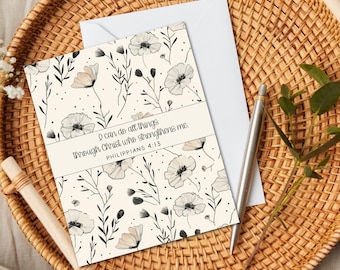 Christian note cards, Christian greeting cards, 10 Scripture note cards, 10 blank note cards, Bible verse note cards, Christian gifts