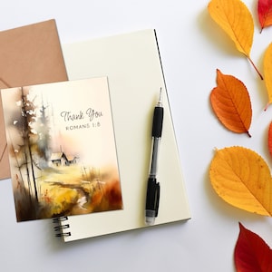 Christian thank you cards, Religious thank you cards, Scripture thank you cards, blank thank you cards, Bible verse cards, FREE SHIPPING!