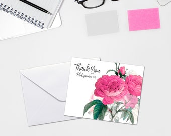 Christian thank you cards, 10 thank you cards, 10 Christian thank you cards, thank you cards, blank inside, SHIPS FREE!
