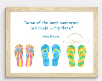 large metal flip flop wall art