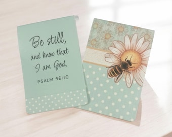 Christian Magnetic Bookmark, Psalm 46:10 Verse, Laminated