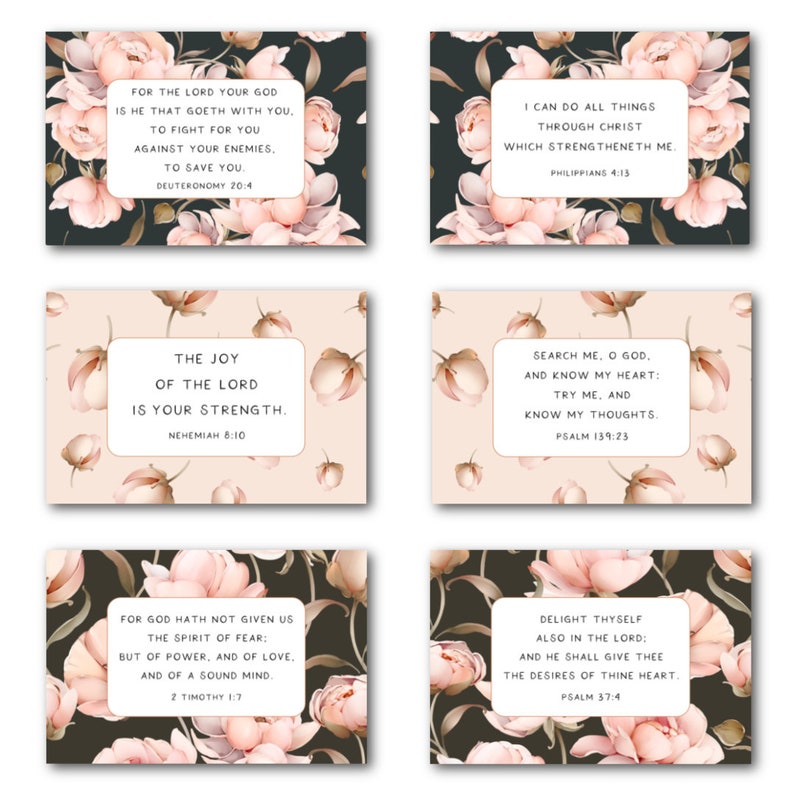 Christian Note Cards Scripture Cards Scripture Cards With Etsy