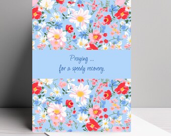 Christian get well cards, Christian greeting cards, Christian card, hope you are feeling better card, 5x7 cards, Christian gifts, ships free