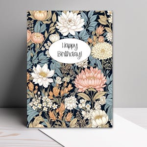 Floral Christian Birthday Card: The Abbie Collection (5x7)