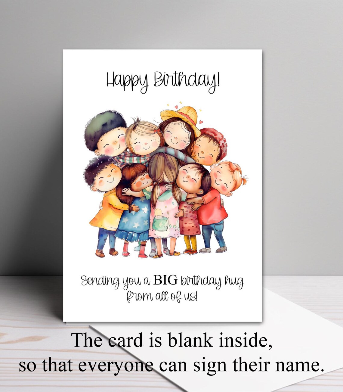 Fun Birthday Card for Kids: Classmate Card From All of Us - Etsy